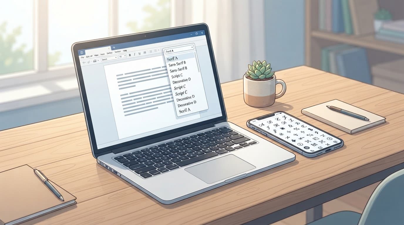 How to Type Different Fonts on a Keyboard comprehensive guide banner